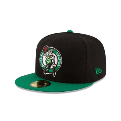 Black Boston Celtics Hat - New Era NBA 2Tone 59FIFTY Fitted Caps USA8957206